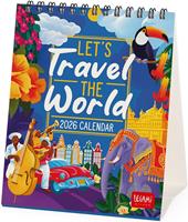 Calendario 2026 da Tavolo  - Let'S Travel The World - 12 x 14,5 cm