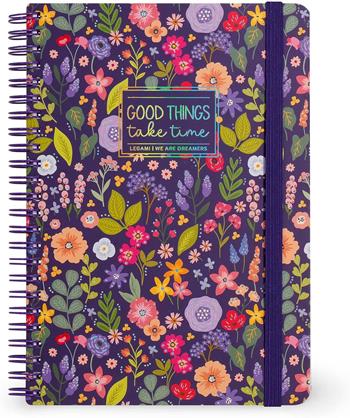 Blocco Spiralato a Righe - Spiral Notebook - Large - Flowers  Legami 2026 | Libraccio.it