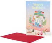 Biglietto auguri Natale Greeting Card - Cableway
