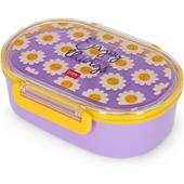 Legami - Contenitore Porta Merenda, Tema Daisy, 1 Snack Box con Divisiorio removibile, Chiusura a Clip