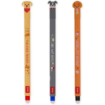Legam Set di 3 Penne Gel Cancellabili Fur-ever Friends, Penne con Inchiostro Cancellabile Termosensibile, Nero, Blu, Rosso  Legami 2026 | Libraccio.it
