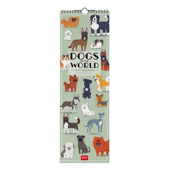 Calendario da parete Legami 2027 Dogs - Dogs Of The World 16X49  Legami 2026 | Libraccio.it