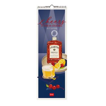 Calendario da parete Legami 2027 Food & Drink - Cheers 16X49  Legami 2026 | Libraccio.it