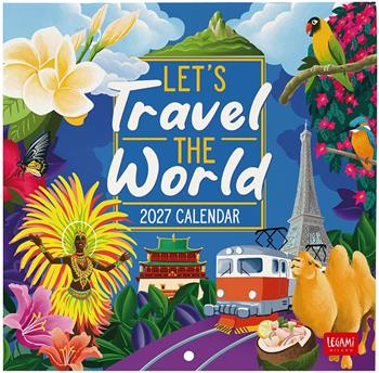 Calendario da parete Legami 2027 Let's Travel The World 18X18  Legami 2026 | Libraccio.it