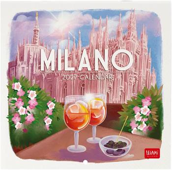 Calendario da parete Legami 2027 Around The World - Milano 18X18  Legami 2026 | Libraccio.it