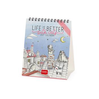 Calendario da tavolo Legami 2027 Cats - Sketchy Cats 12X14.5  Legami 2026 | Libraccio.it