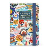 Agenda 16 mesi 2027 settimanale fotografica Legami Small con notebook Travel Stickers