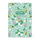 Agenda 16 mesi 2027 settimanale fotografica Legami Small con notebook Bee Green