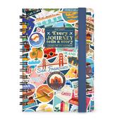 Agenda Legami 2027 12 mesi settimanale spiralata Travel - Stickers Small