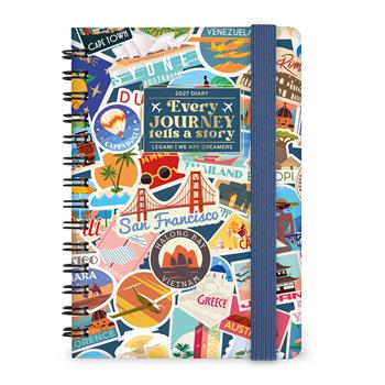 Agenda Legami 2027 12 mesi settimanale spiralata Travel - Stickers Small  Legami 2026 | Libraccio.it