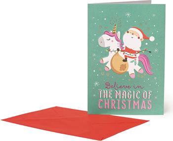 Biglietto auguri Legami Unusual Christmas, Unicorn - 11,5x17 cm  Legami 2019 | Libraccio.it