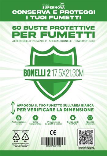 Studio Supernova - 50 Buste Protettive Bonelli 2 (17 X 22,7)  Studio Supernova 2023 | Libraccio.it