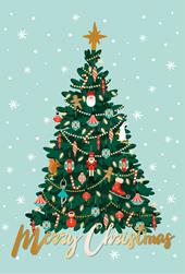 Biglietto auguri Natale Legami, Xmas Tree, Greeting Cards - 11,50 x 17 cm