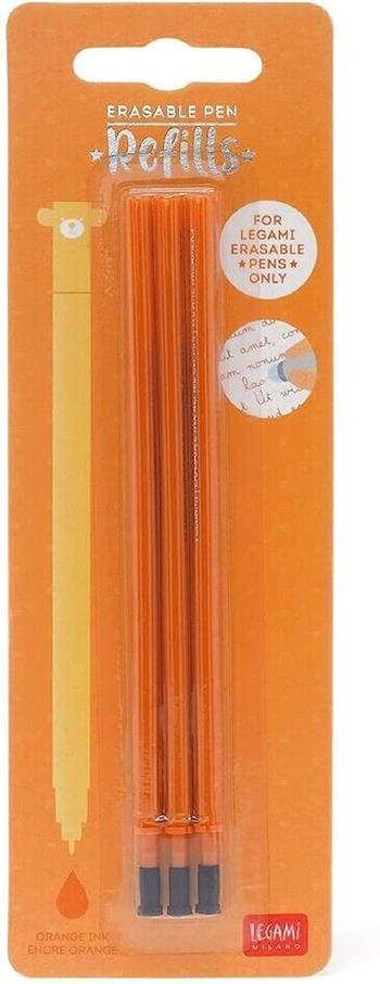 Refill penne cancellabili 3 pezzi - Orange  Legami 2023 | Libraccio.it