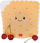 Buste alimentari riutilizzabili. Snack Bags - Set Of 3 Reusable Food Pouches - Cookie