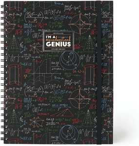 Image of 3-In-1 Spiral Notebook, Maxi Trio Spiral Notebook - Genius