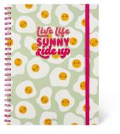 3-In-1 Spiral Notebook, Maxi Trio Spiral Notebook - Egg