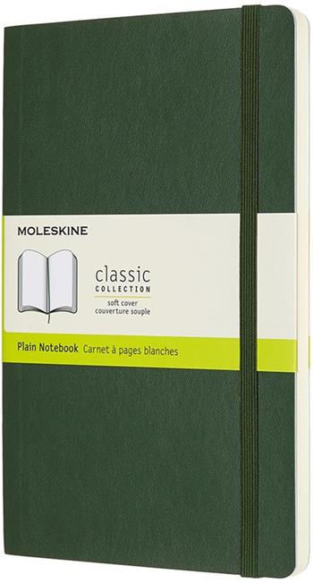 Taccuino Moleskine large a pagine bianche copertina morbida verde. Myrtle Green  Moleskine 2019 | Libraccio.it