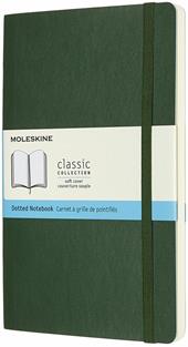 Taccuino Moleskine large puntinato copertina morbida verde. Myrtle Green
