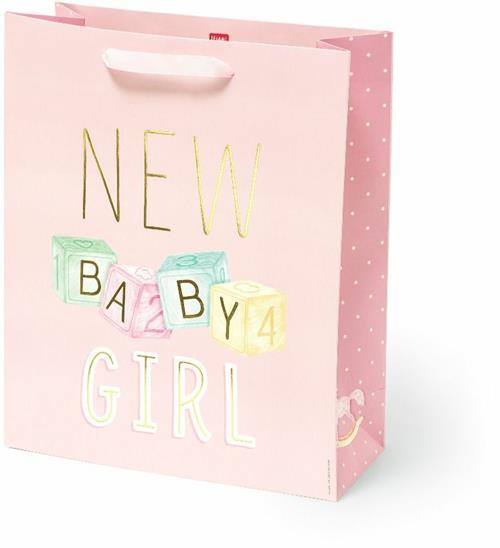Sacchetto regalo Legami Gift Bag Large New Baby Girl. Nascita Bambina  Legami 2021