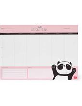 Agenda da scrivania Pantastic Panda Legami, Smart Week - Desk Planner