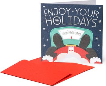 Biglietto auguri Legami christmas greeting cards - 7x7 - santa claus  Legami 2021 | Libraccio.it