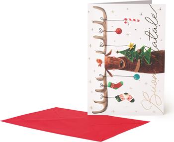 Biglietto auguri Legami unusual christmas greeting cards - 11,5x17 - renna  Legami 2021 | Libraccio.it