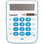 Colourbook Math CB-110 Calcolatrice da Tavolo Compatta 12 Cifre - Doppia Alimentazione, Design Funzionale e Tasti Soft