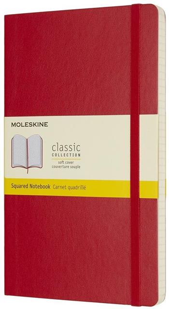 Taccuino Moleskine large a quadretti copertina morbida rosso. Scarlet Red  Moleskine 2017 | Libraccio.it