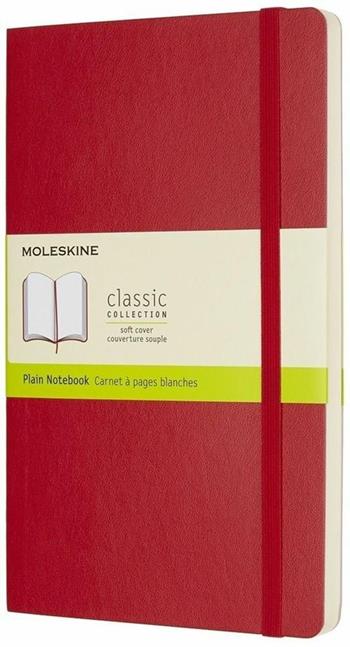 Taccuino Moleskine large a pagine bianche copertina morbida rosso. Scarlet Red  Moleskine 2017 | Libraccio.it