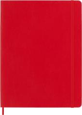 Taccuino Moleskine XL a pagine bianche copertina morbida rosso. Scarlet Red