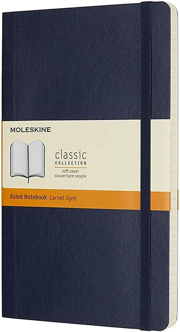 Taccuino Moleskine large a righe copertina morbida blu. Sapphire Blue  Moleskine 2017 | Libraccio.it
