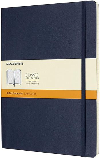 Taccuino Moleskine XL a righe copertina morbida blu. Sapphire Blue  Moleskine 2017 | Libraccio.it