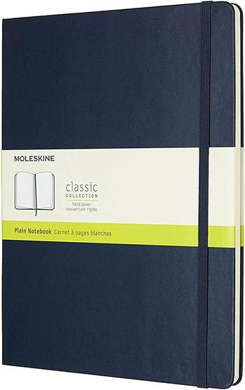 Taccuino Moleskine XL a pagine bianche copertina rigida blu. Sapphire Blue  Moleskine 2017 | Libraccio.it