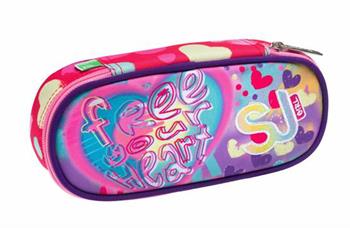 Bustina Astuccio Round Plus Sj Gang Wondrous Da Sj Girl, Azalea Pink - 23 x 1 0 x 5,5 cm  Sj Gang 2022 | Libraccio.it