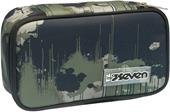 Astuccio Quick Case Seven Freethink Boy Verde e nero fantasia militare - 23,5 x 11 x 6 cm