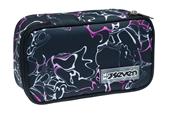 Astuccio Quick Case Seven Freethink Girl, assortito - Nero, fantasia macchie - 23,5 x 11 x 6 cm