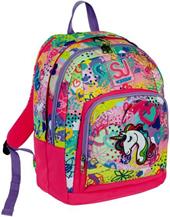 Zaino scuola Advanced SJ Gang Magicflip Girl, Candy Fuxia - 32 x 43 x 21 cm
