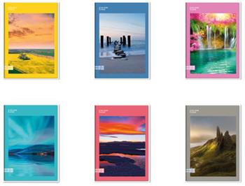 Quaderno A4 Maxi 96/100 Colour Code Landscapes, 1 Rigo - 21 x 30 cm  Colour Code 2023 | Libraccio.it