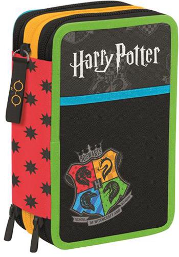 Astuccio 3 zip Harry Potter Magical Creatures, Jet Black - 12,5 x 19,7 x 7 cm  Seven 2023 | Libraccio.it