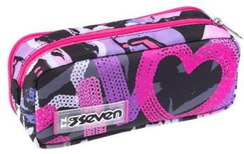 Bustina Doppia Seven Draft Heart, Jet Black  Seven 2024 | Libraccio.it