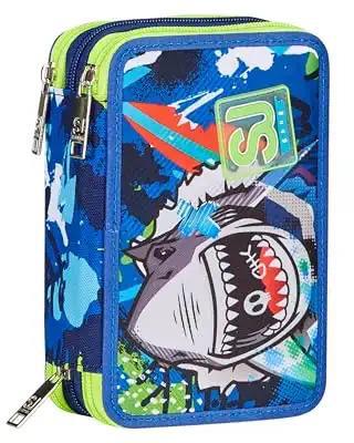 Astuccio 3 Zip Sj Gang Sharkstory, Blue Print  Sj Gang 2024 | Libraccio.it