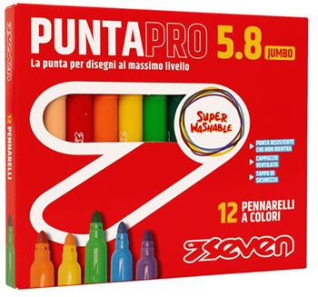 Pennarelli Puntapro 5.8 - Scatola Da 12 Pz Seven Pennarelli  Seven 2024 | Libraccio.it