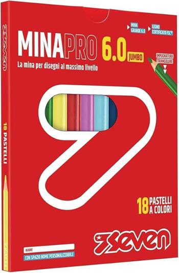 Pastelli Minapro 6.0 # - Scatola 18 Pz Seven Pastelli  Seven 2024 | Libraccio.it