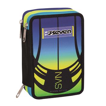 Astuccio 3 Zip Seven Nuanced, 12,5 x 20 x 7 cm  Seven 2025 | Libraccio.it