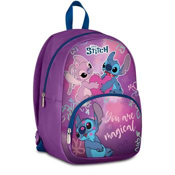 Zaino scuola asilo, Seven, Lilo & Stitch, due zip, viola, 14 L  Lilo & Stitch 2026 | Libraccio.it