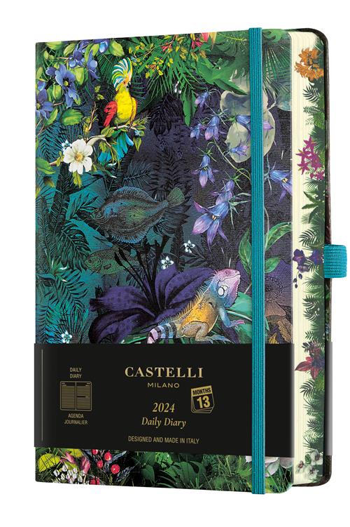Agenda Castelli Milano EDEN Lily Diary 2024 13x21 cm Giornaliera S/D