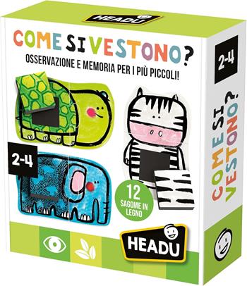 Headu - Come si Vestono, Osservazione e Memoria per i pi&#249; Piccoli, Un Gioco Educativo per Bambini dai 2 ai 4 anni  Headu 2025 | Libraccio.it