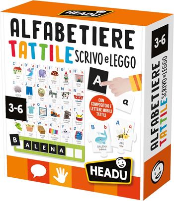 HEADU - Alfabetiere Tattile Scrivo e Leggo, L'unico con Compositoio e Letterine Mobili, Un Gioco Educativo dai 3 ai 6 anni  Headu 2025 | Libraccio.it