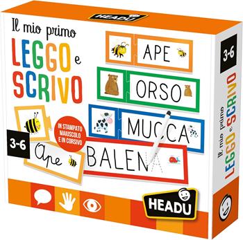 HEADU - Il Mio Primo Leggo e Scrivo, Imparo a Leggere e Scrivere a tre anni, Un Gioco Educativo per Bambini dai 3 ai 6 anni  Headu 2025 | Libraccio.it